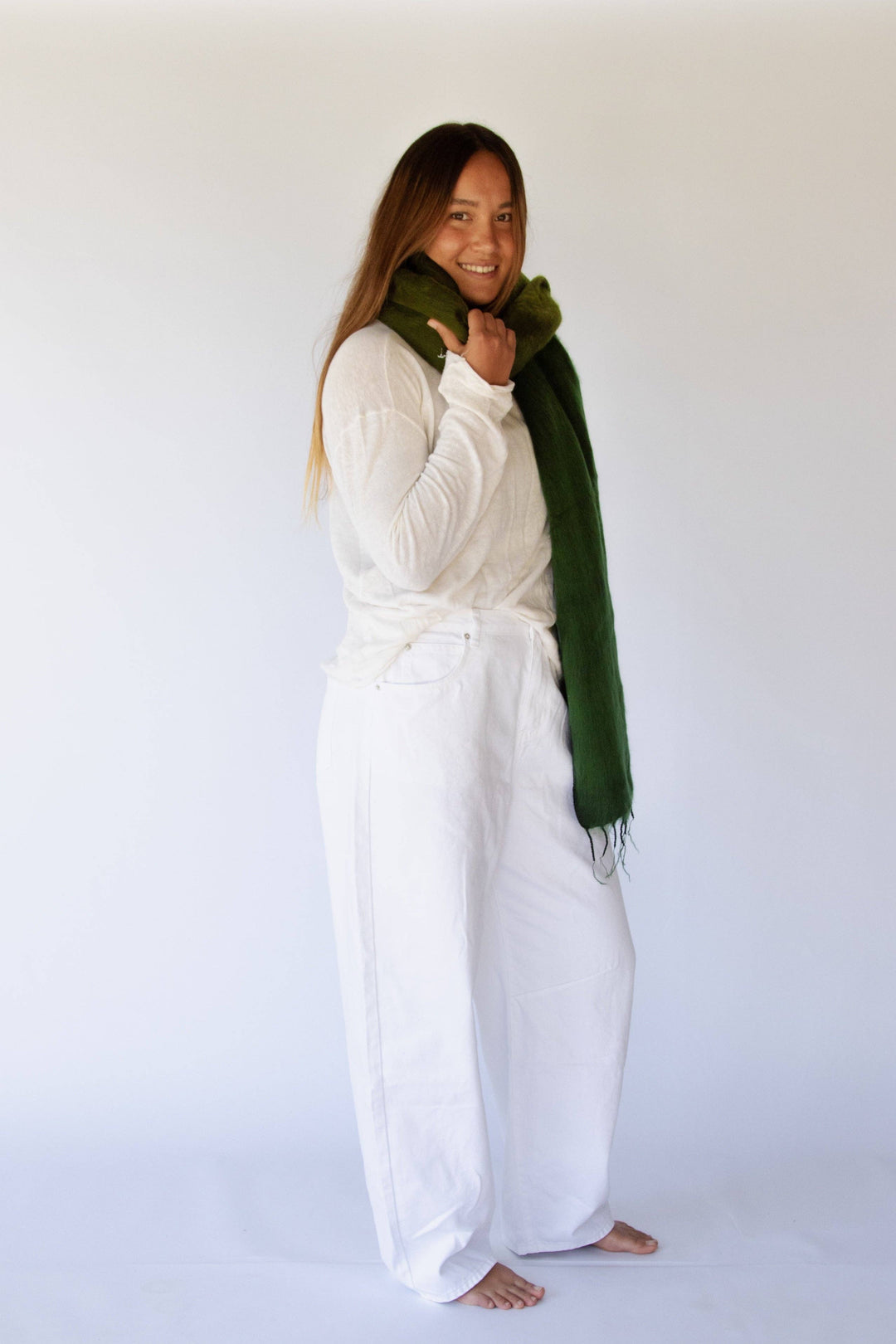 Fringe Shawl Wrap Scarf Eden Split