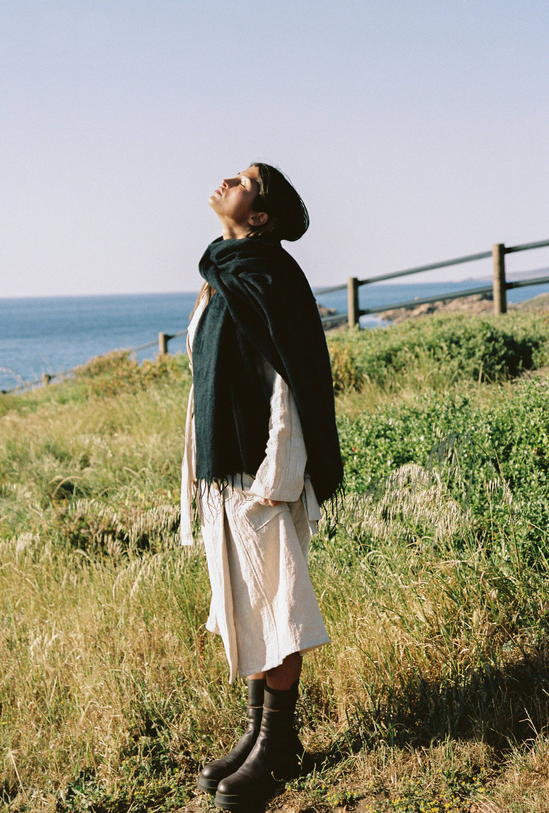 Fringe Scarf Shawl Wrap Jett