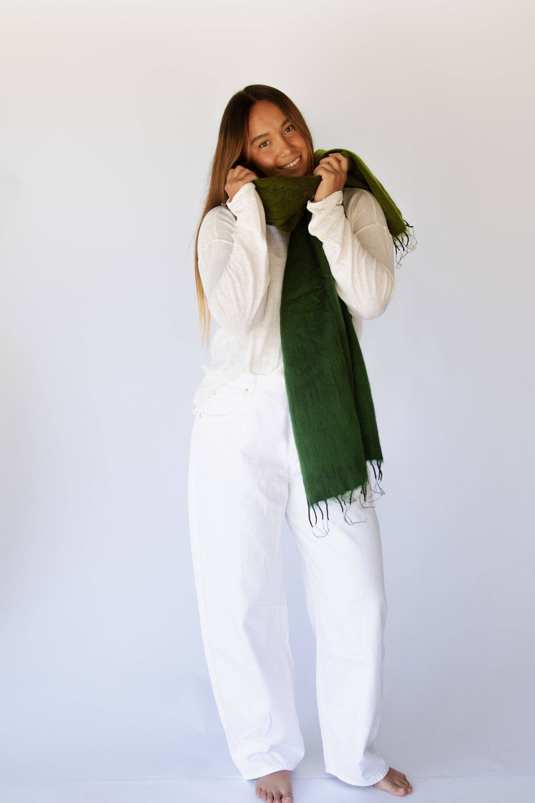 Fringe Shawl Wrap Scarf Eden Split