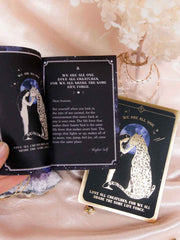 Soul Whispers Card Deck and Guidebook in Black with Gold Foiled Details