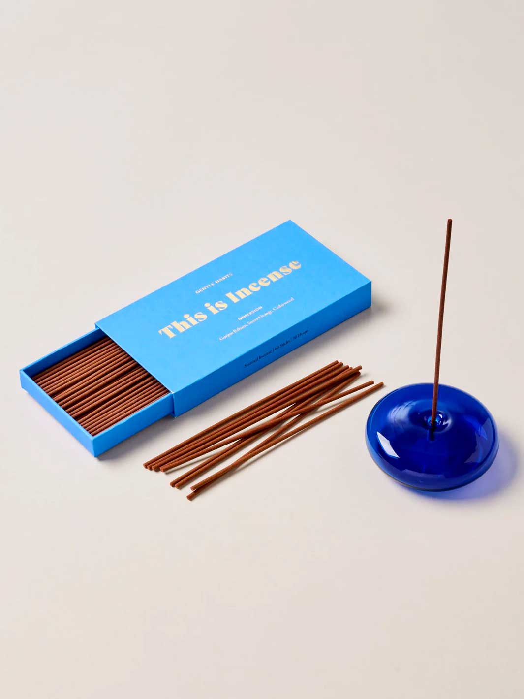 Gentle Habits This Is Incense Immersion Incense Sticks Blue Gold Box Meadow Store Gurjun Balsam Sweet Orange