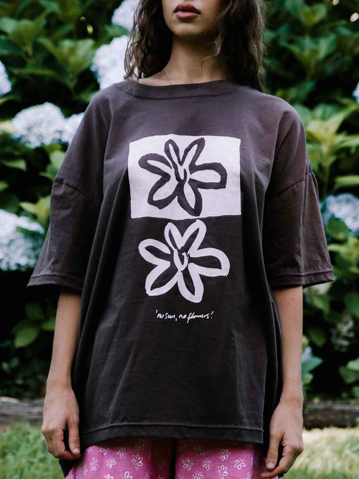 Hall Store Oversize Tee Espresso Pink Meadow Store