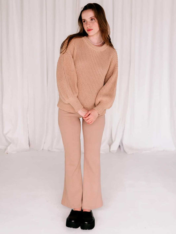 Hall Store Goldie Knit Jumper Toffee Meadow Store