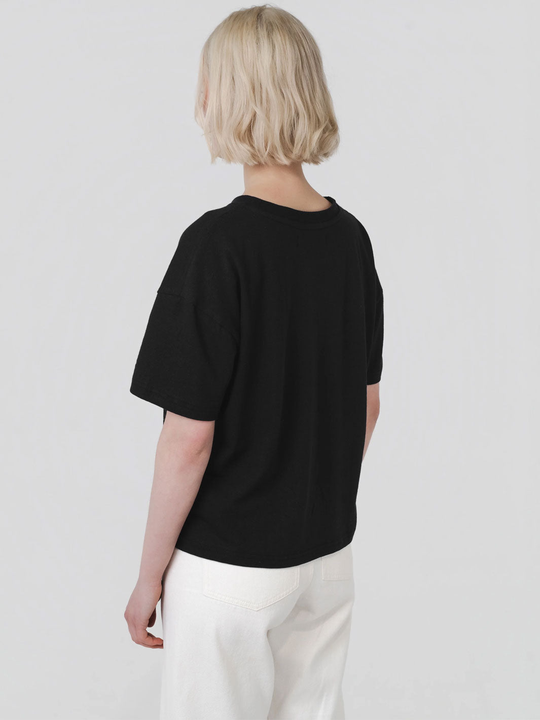 Womens Boxy Tee Black
