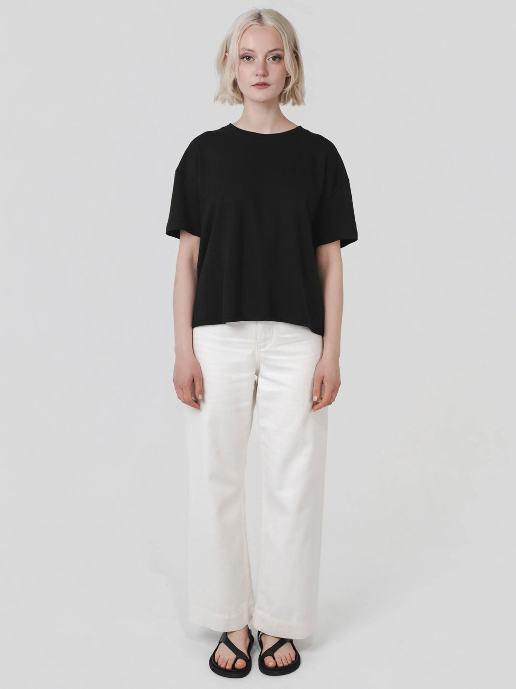 Womens Boxy Tee Black