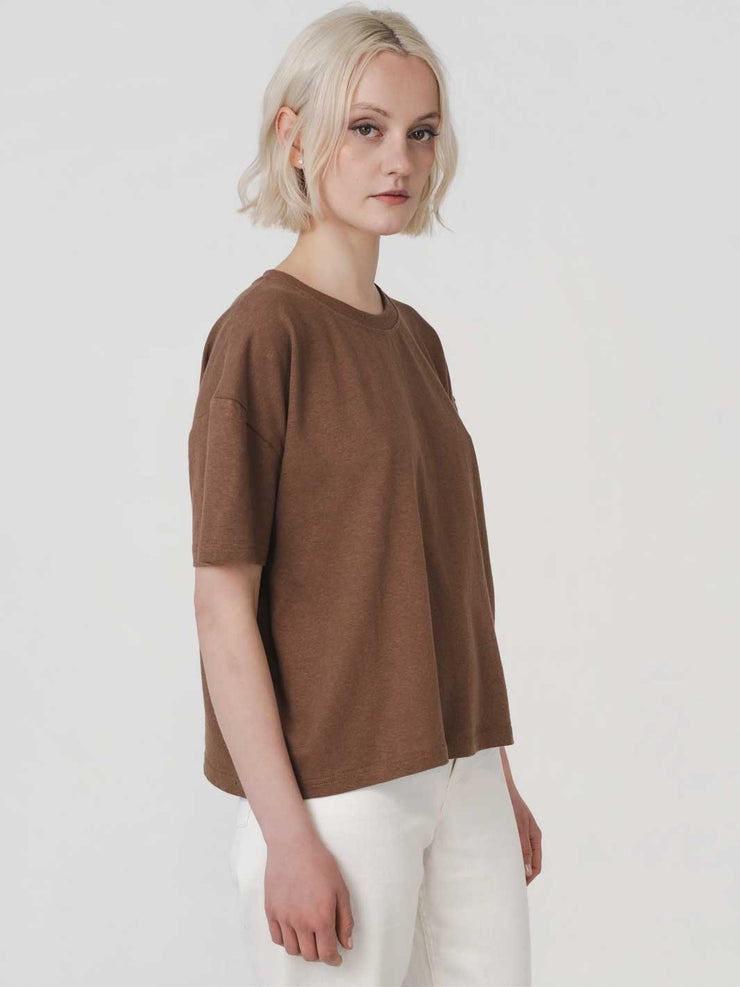 Hemp Clothing Australia Boxy Tee Coconut Meadow Store
