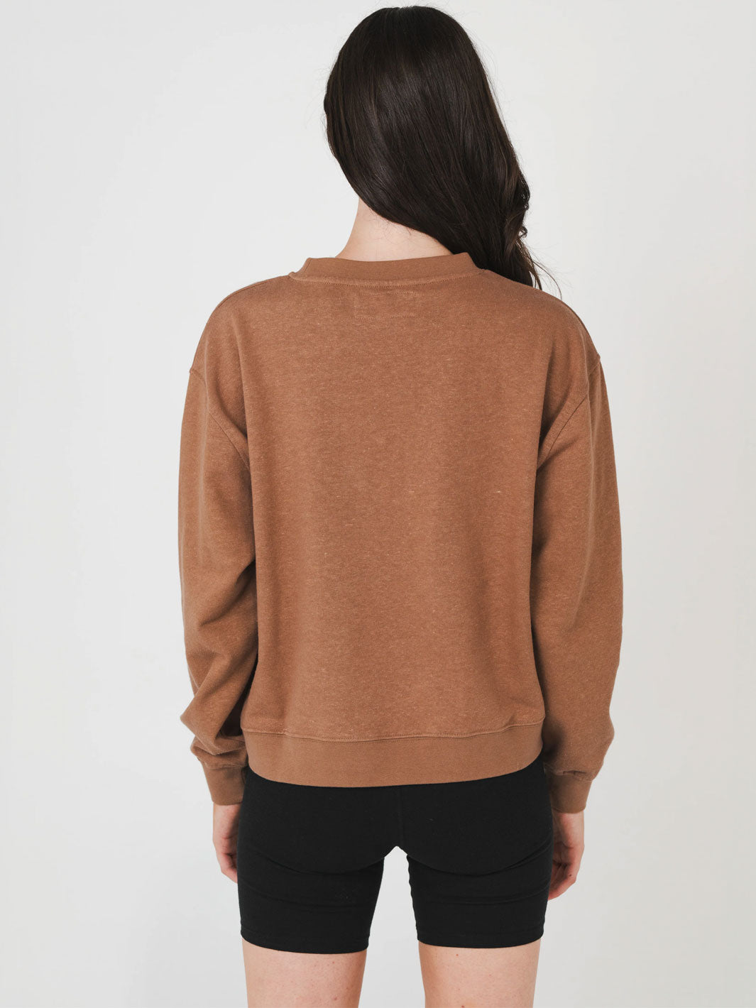 Crew Neck Sweatshirt Coconut