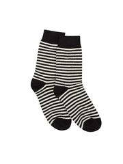 Hemp Daily Socks Black White Stripe