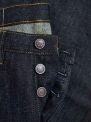 Hemp Clothing Australia Hemp Selvedge Jean Dark Indigo Button Fly