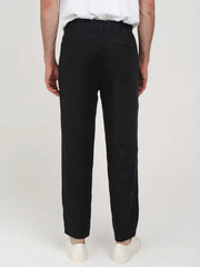 Hemp Clothing Australia Heritage Elastic Waist Chino Pant Black Meadow Store
