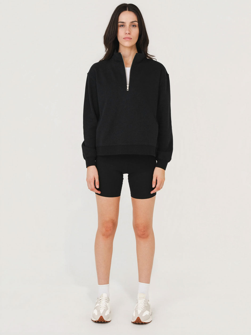 Quarter Zip Fleece Black