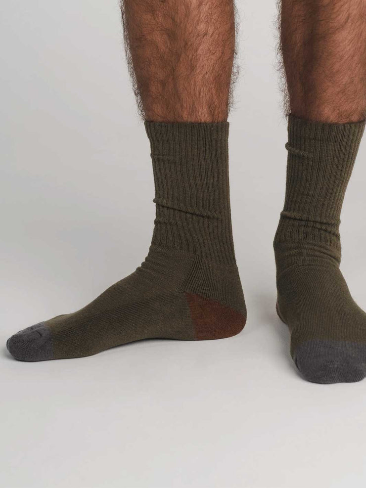 Hemp Clothing Australia Crew Socks Military Meadow Store