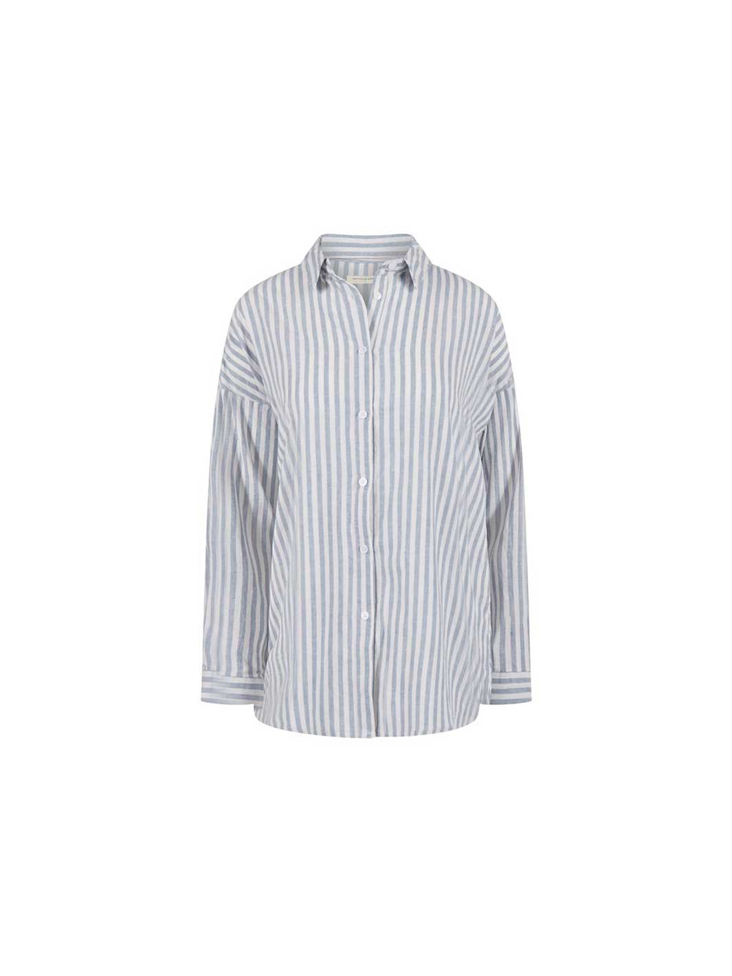 Hemp Clothing Australia Stirling Shirt Blue and White Meadow Store