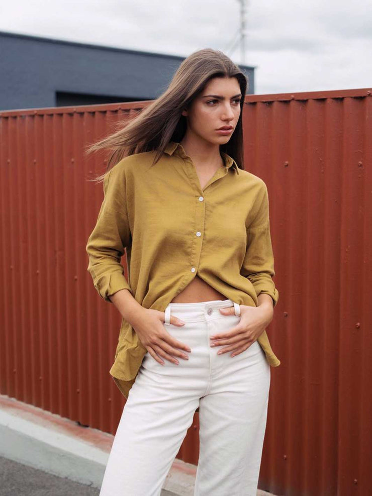 Hemp Clothing Australia Stirling Shirt - Willow – Meadow Store