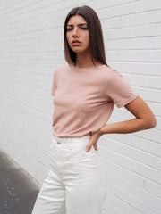 Hemp Clothing Australia Classic Tee Cameo Rose Pink