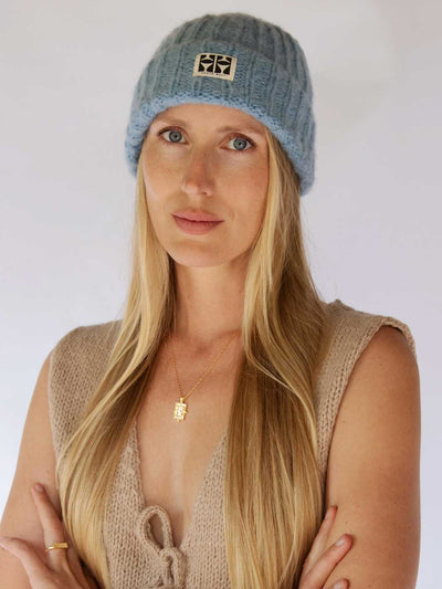 Hobo and Hatch Arosa NZ Wool Beanie Sky Blue Meadow Store