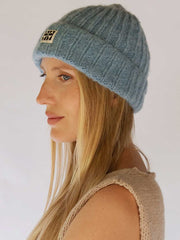 Hobo and Hatch Arosa NZ Wool Beanie Sky Blue Meadow Store