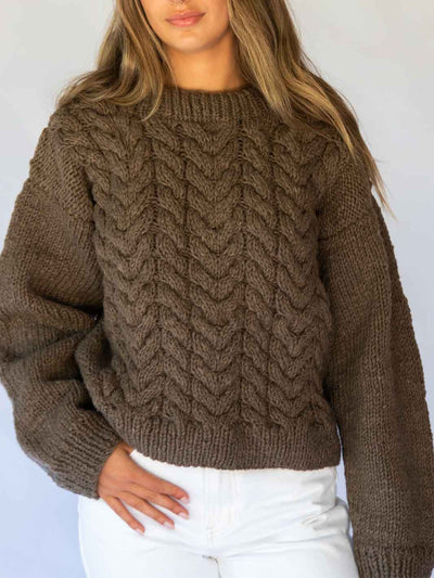 Hobo and Hatch Charlie NZ Wool Cable Sweater Meadow Store