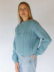 Hobo and Hatch Charlie NZ Wool Cabled Sweater Meadow Store