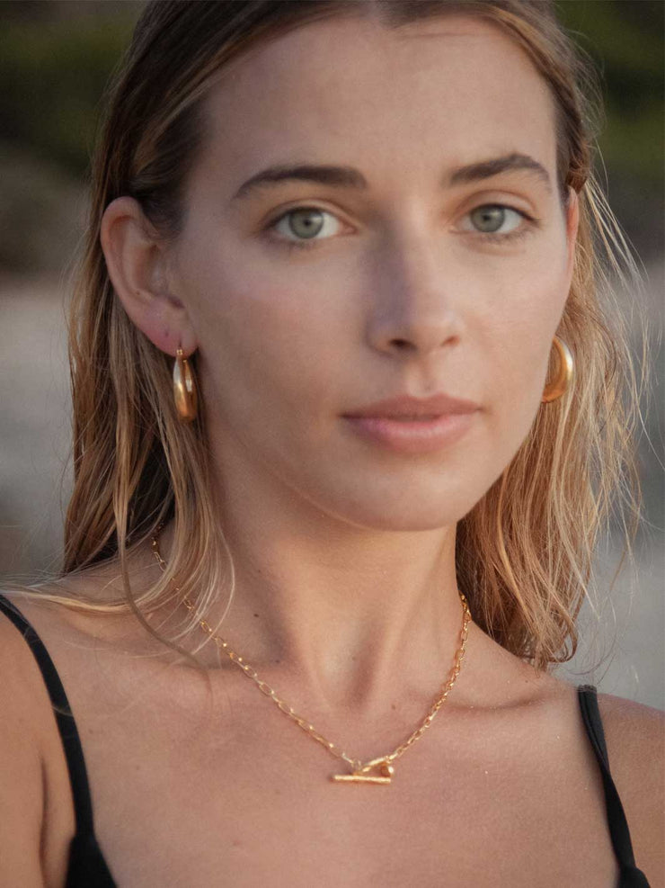 Hobo and Hatch 18k Gold Plated Grace Hoops Meadow Store