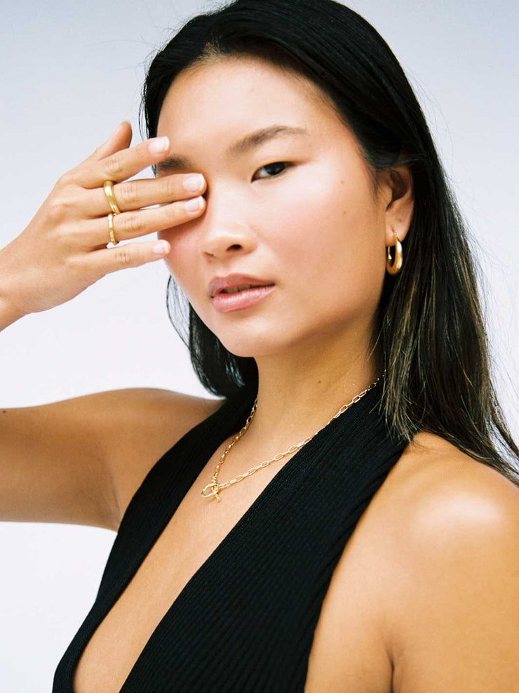 Hobo and Hatch Grace Chunky Matte Gold Ring Meadow Store