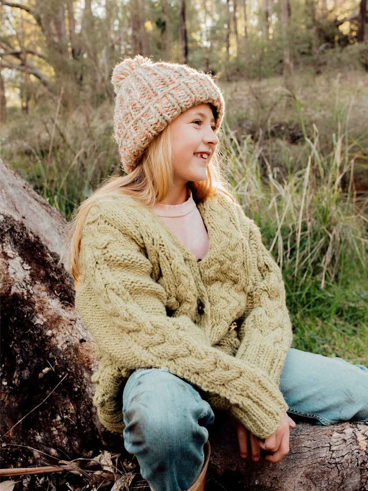 Hobo and Hatch Kids Lasca Cardigan Seagrass Meadow Store