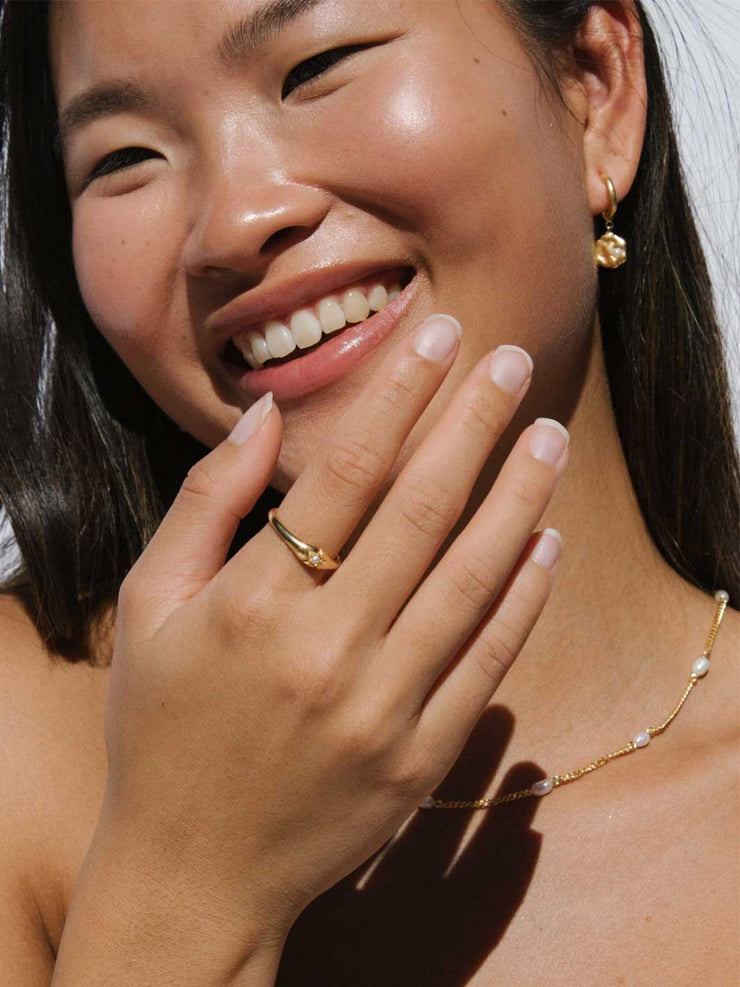 Pearl Ring Gold