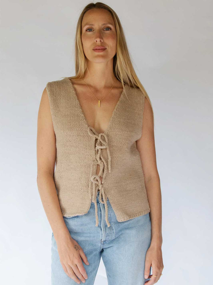 Tie Vest Natural