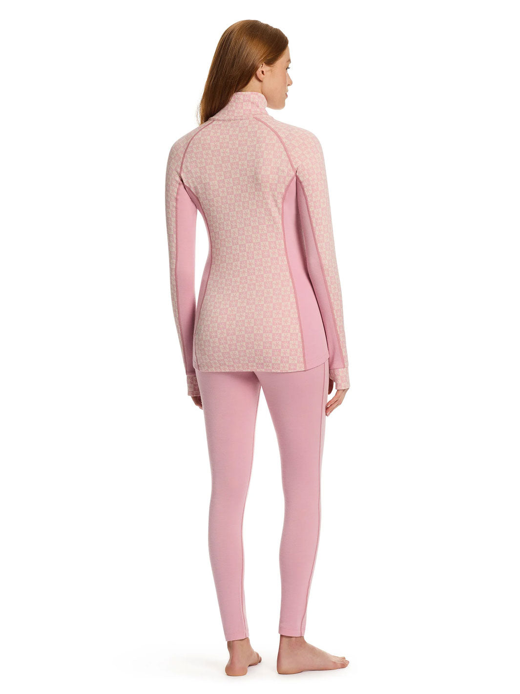 Kosci Merino Half Zip Thermal Top Pink BonBon
