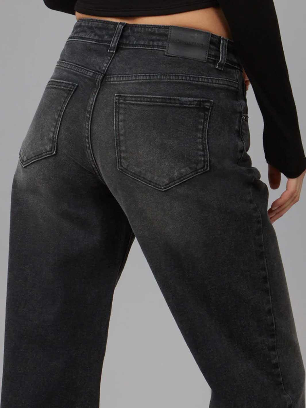 Nova Wide Leg Jean Black Ash