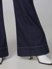 Lola Jeans Stevie High Rise Loose Leg Sustainable Jeans Dark Rinse Blue Meadow Store