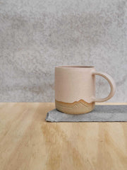 Lucy Jane Ceramics Mountain Mug Oatmeal Meadow Store
