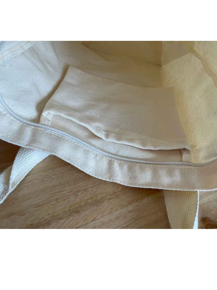 Meadow Store Alpine Meadows Canvas Tote Bag Zip Internal Pocket