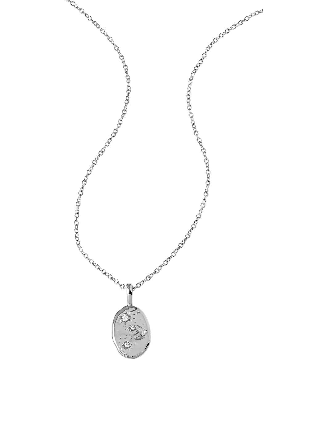 Celeste Pendant Necklace Silver