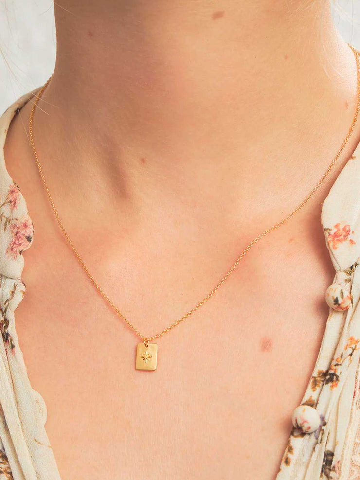 Midsummer Star Celestial Medallion Necklace Gold Meadow Store