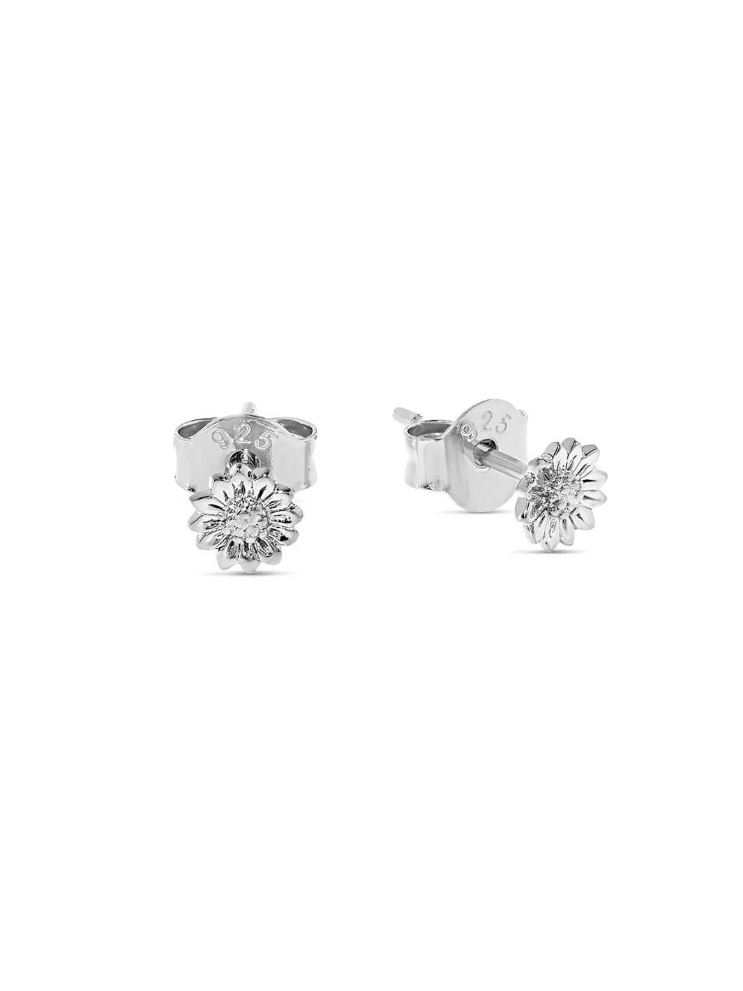 Midsummer Star Tiny Sunflower Studs Sterling Silver Meadow Store