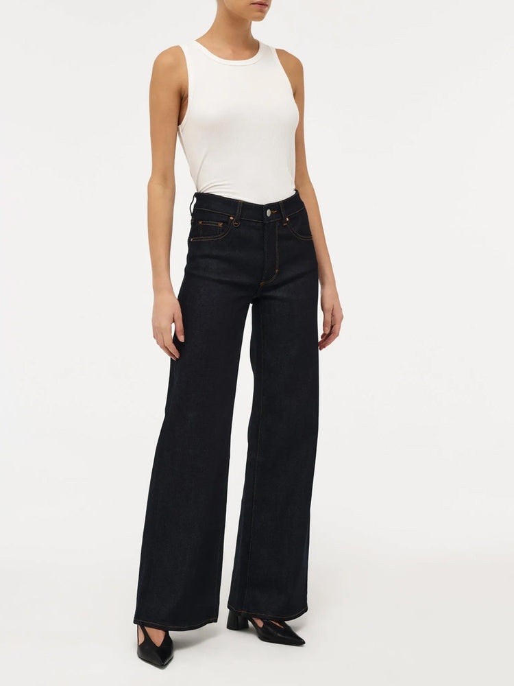 Neuw Denim Eva Wide Jean Resonate Raw Indigo Front Meadow Store