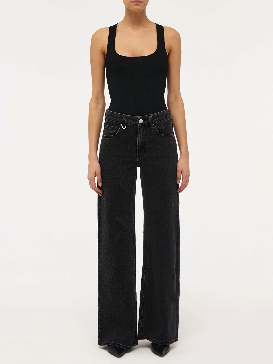 Neuw Denim Eva Wide Jeans French Black Meadow Store Front