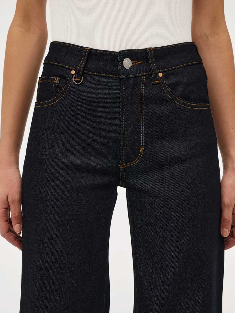 Neuw Denim Eva Wide Jeans Resonate Raw Indigo Fly Front Meadow Store