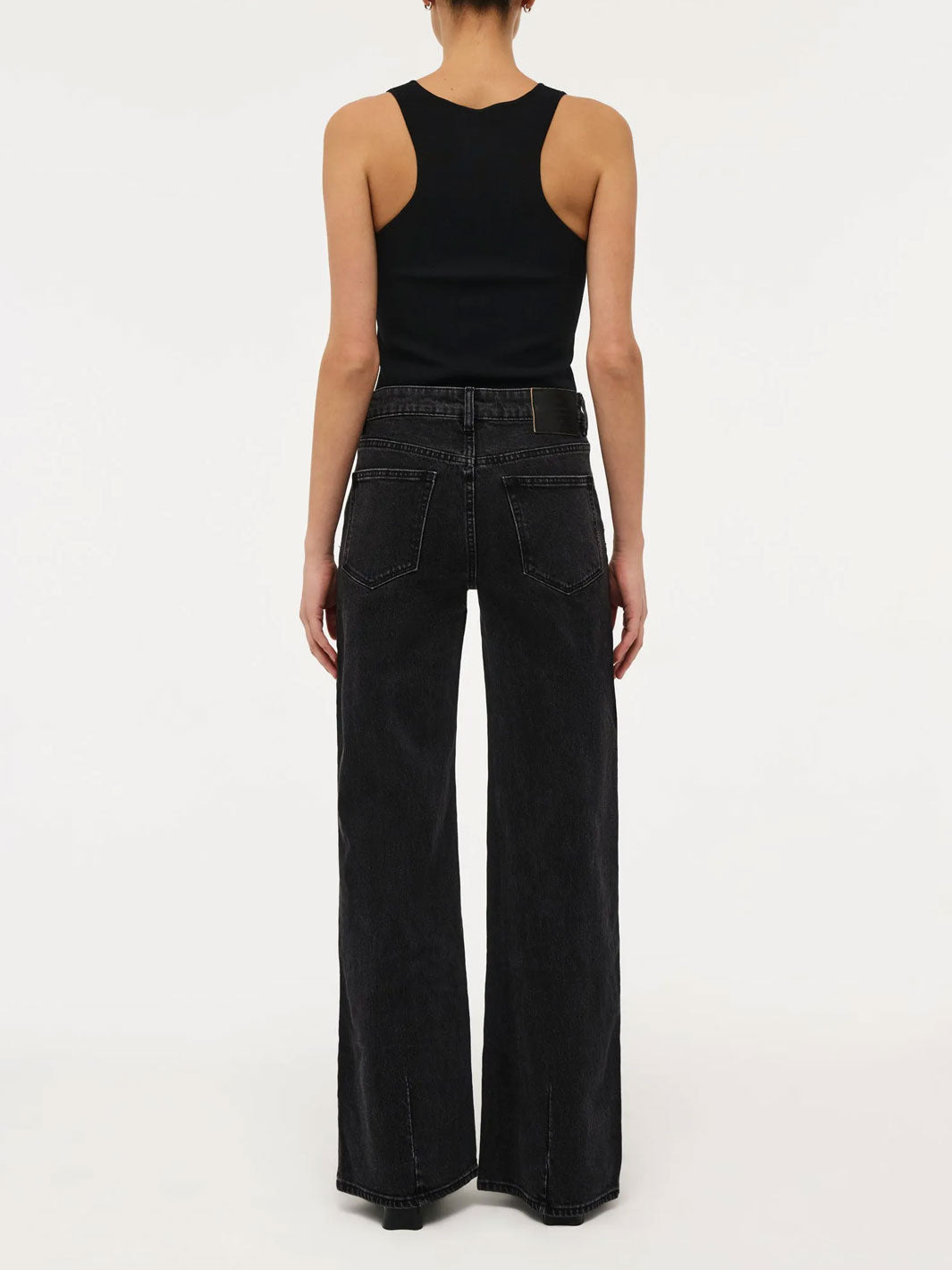 Neuw Denim Eva Wide Jeans French Black Meadow Store Back