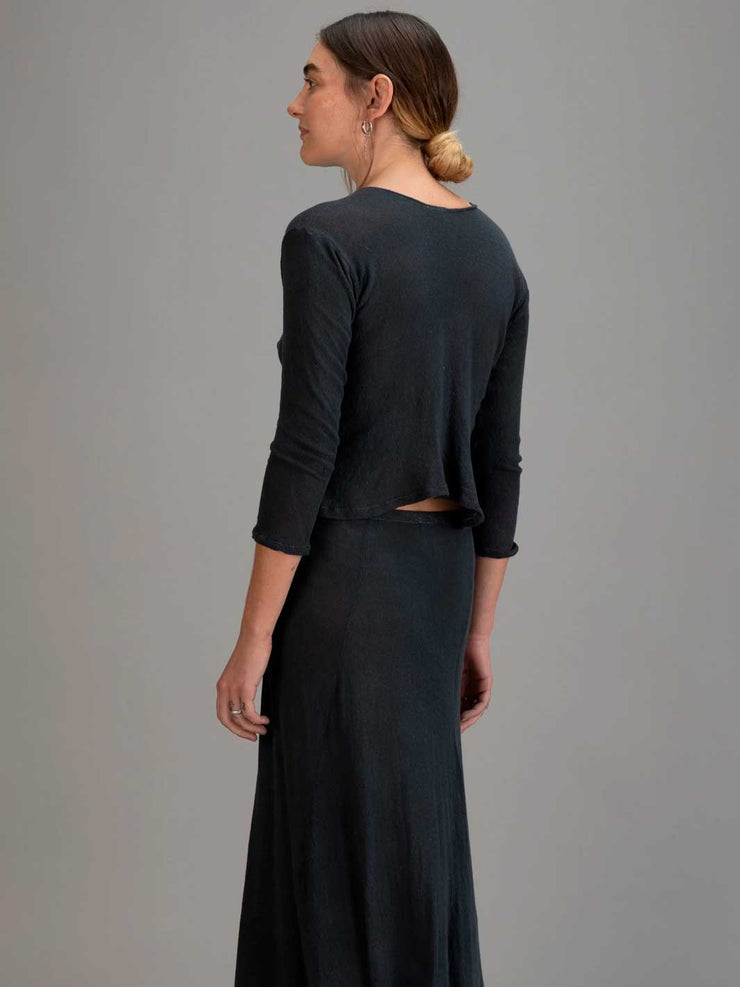 Amore Top Charcoal