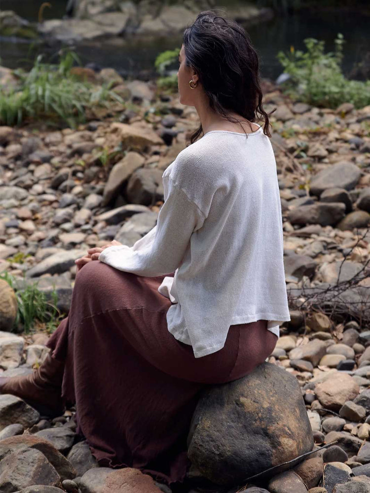 Orbit the Label Aria Sweater Vanilla Back Meadow Store