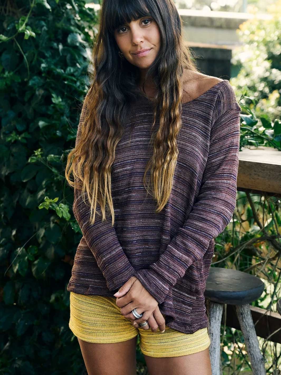 Signature Stripe Sweater Cocoa