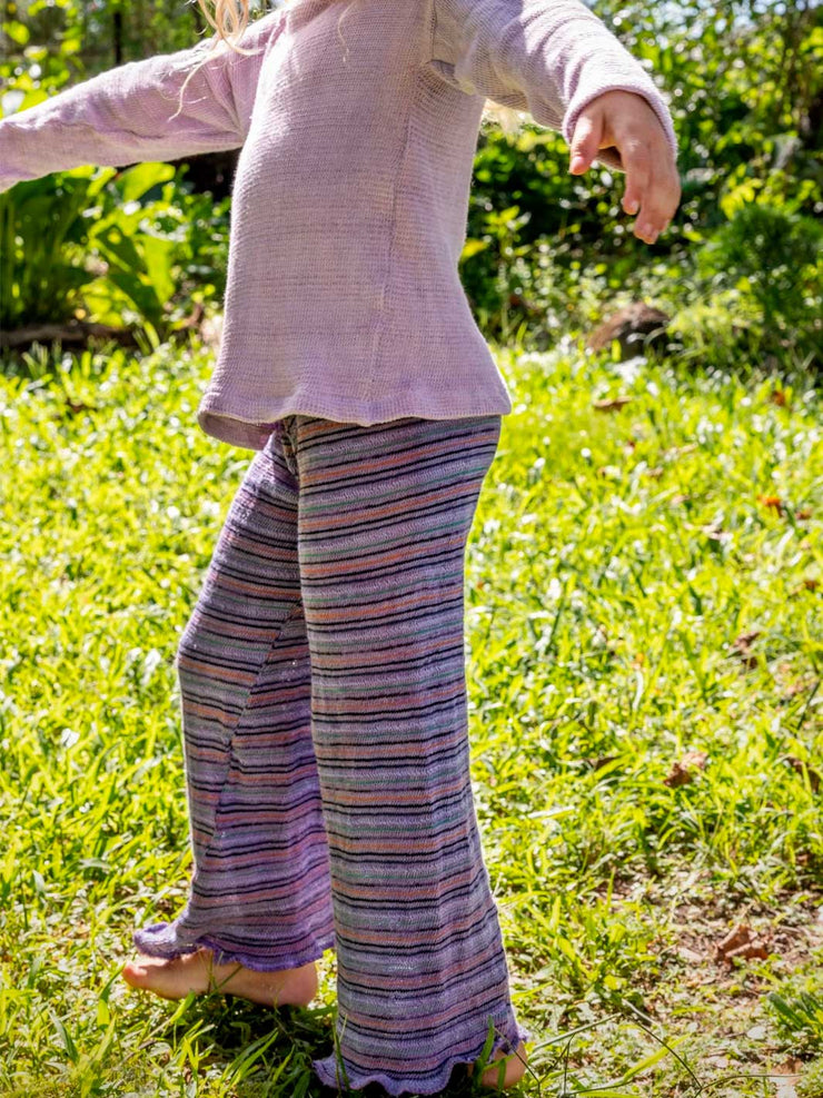 Kids Pixie Striped Pants Lilac