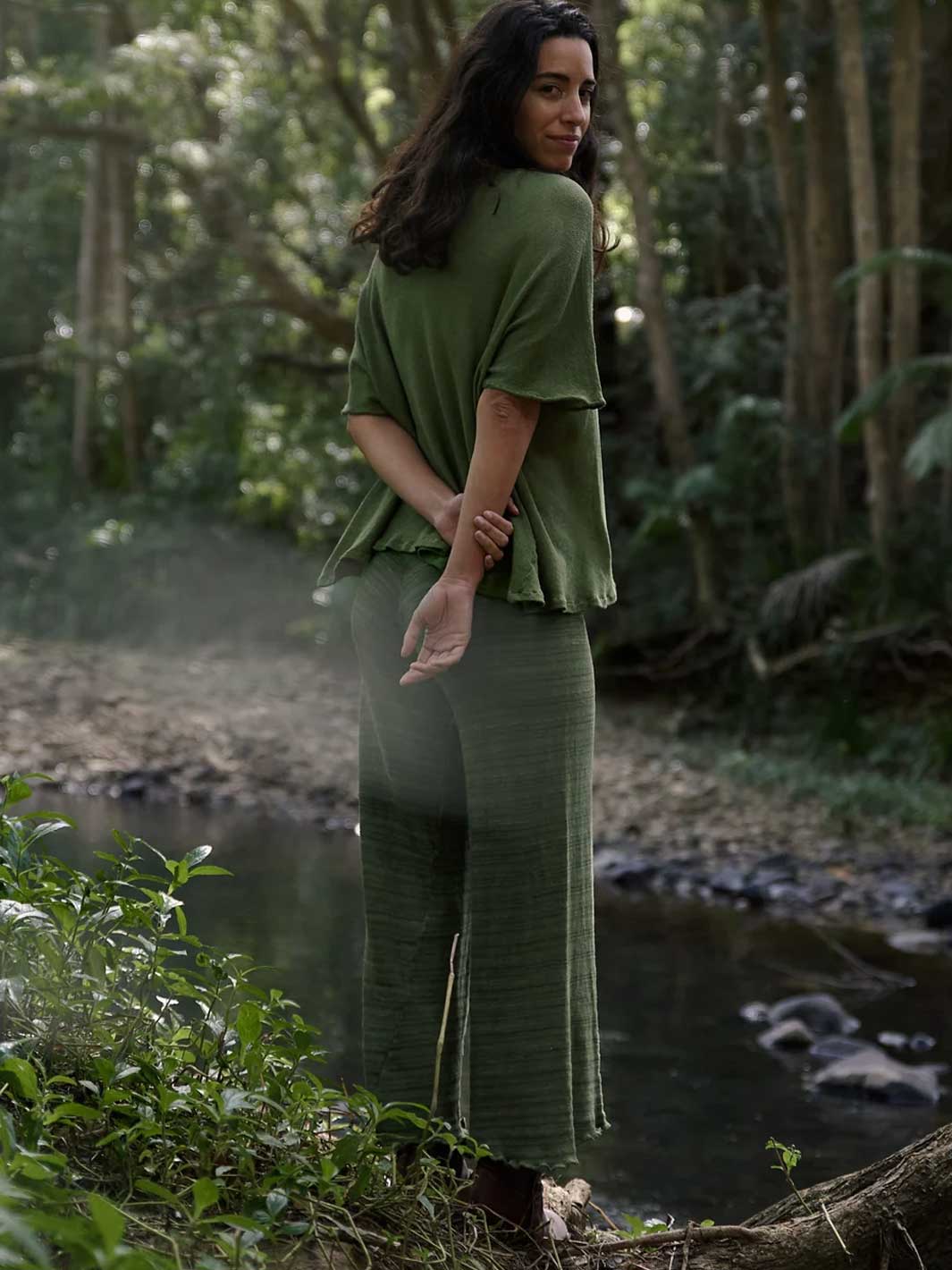 Orbit the Label Nita Top Olive Back Meadow Store