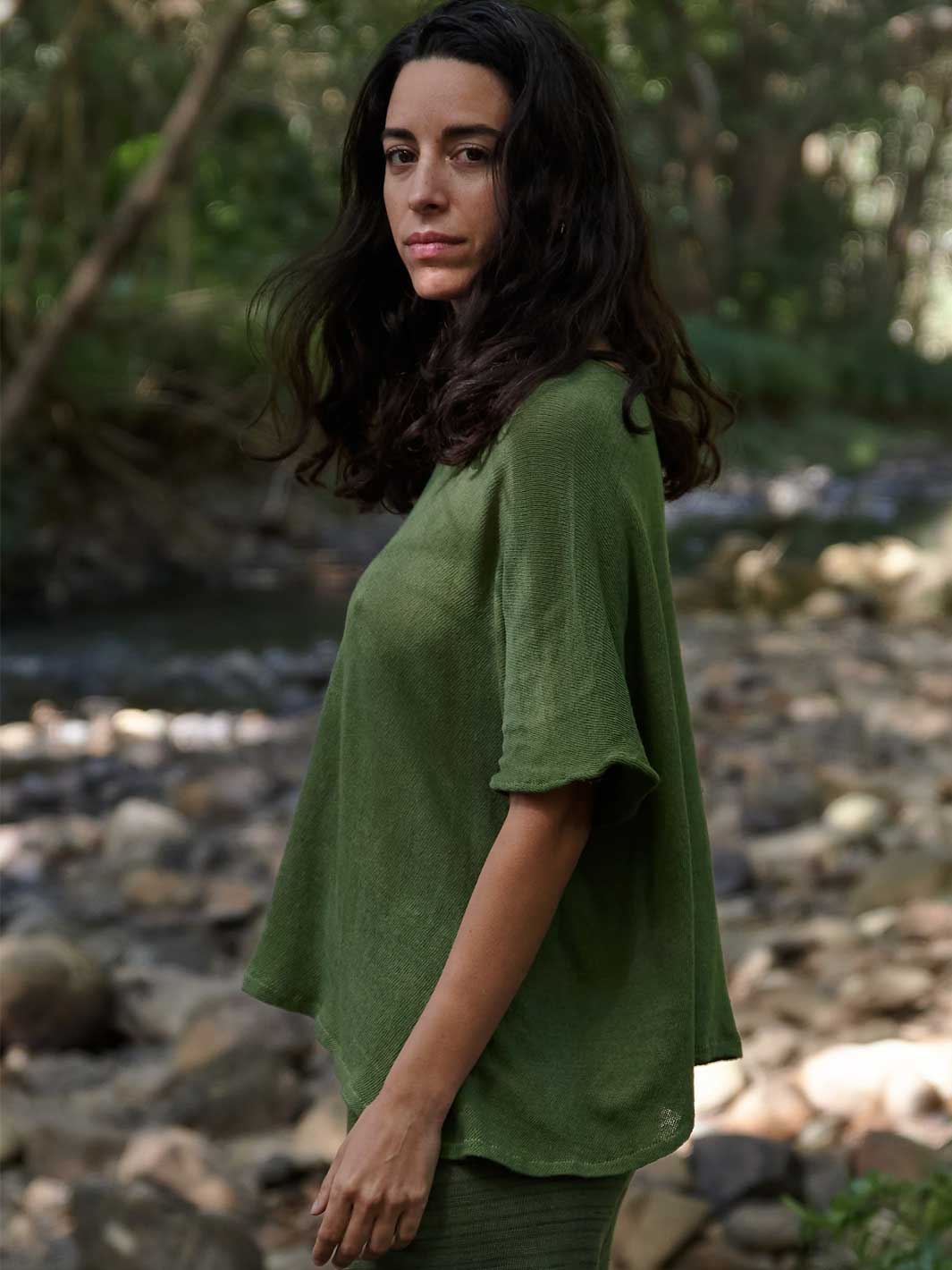 Orbit the Label Nita Top Olive Side Meadow Store