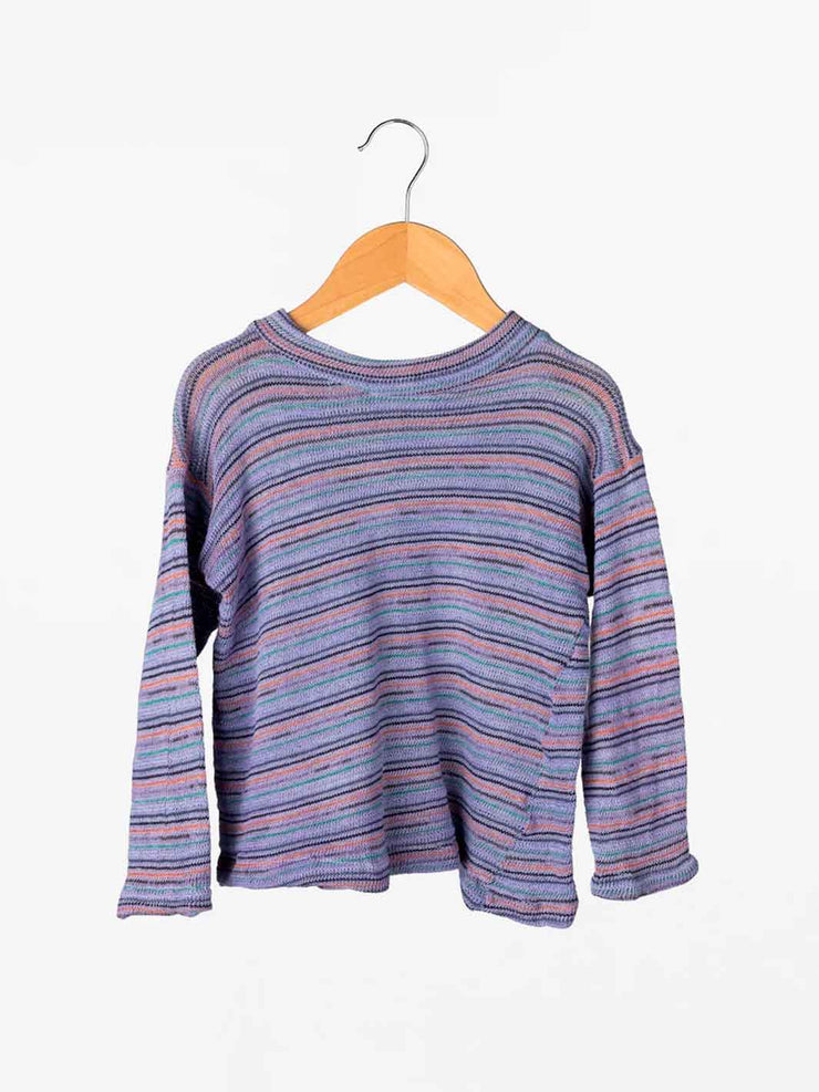 Orbit the Label Pixie Stripe Sweater Lilac