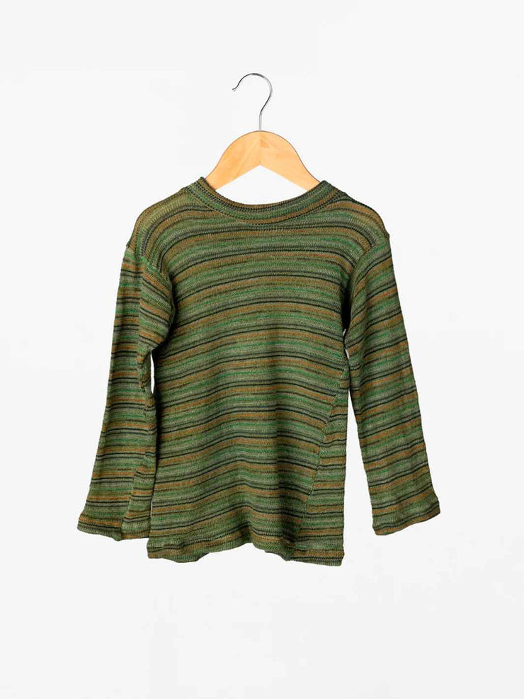 Orbit the Label Pixie Sweater Olive Stripe Knit Meadow Store