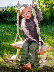 Kids Pixie Striped Pants Olive