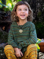 Orbit the Label Pixie Sweater Olive Stripe Knit Meadow Store